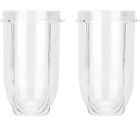 2 PCS Replacement Cups For Magic Bullet Replacement Parts 16OZ Blender Cups Jar compatible with 250W Magic Bullet MB1001 Series Juicer Mixer