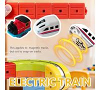 2 Pcs Replacement Electric Train Cars,USB Rechargeable Add-On for KlickRail Electric Train Set Tracks, Tracks & Cable Not Included,Expansion Pack for More Fun (Light White, 2pcs)