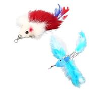 2 Pcs Replacement Fish Cat Toy Plush Refill, Cat Teaser Toys