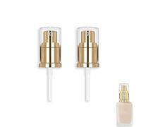 2 Pcs Replacement Foundation Pump compatible with Estee Lauder Double Wear -Travel-Friendly Design (Gold)