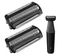 2 Pcs Replacement Shaver Head,Replacement Foil Heads Compatible with Philips BG5020 BG2000/40 TT2000/43 Bodygroom Series 7000 5000 3000 Body Groomer Shaving Film Heads BRL140 Replacement Foil Blade