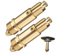 2 Pcs Replacement Sink Basin Bath Pop Up Click Clack Slotted Plug Bolt Assembly Internal Spring Brass Plug Bolt for Most Bathroom Bathtub Sink Drain Stopper