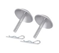 2 PCS Replacement Snow Plow Skid Shoes,Replaces Part ATV UTV for Polaris K-Plow Nos 2205071 and 2208864 Hardened Steel Snow Plow Non-Slip Base with Quick-Release Cotter Pins