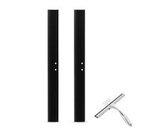 2 PCS Replacement Squeegee Rubber, 10 Inch Window Cleaning Scrubber Wiper Replacement Rubber Lips for Bathroom, Window, Mirror and Car Glass