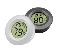 2 Pcs Reptile Thermometer and Hygrometer, LCD Digital Reptile Temperature & Humidity Monitor, for Snakes/Lizards/Spiders/Tortoises/Geckos in Incubators, Breeding Boxes, Terrariums