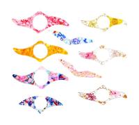 2 Pcs Resin Dried Flower Book Page Holder, Transparent Handmade Thumb Bookmarks Floral Thumb Loop Page Holder Book Opener Reading Accessories for Book Lovers Teachers