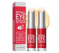 2 Pcs Retinol Eye Balm Stick with Caffeine, Anti-aging Hydrating Firming Eye Cream for Under Eyes Dark Circles, Puffy Eyes, Fine Lines Remover, 3g