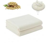 2 PCS Reusable Cheese Cloths for Straining,Muslin Cloths for Cooking- 50x50cm Unbleached Muslin Fabric for Straining Nut Milk, Yoghurt, Jam & Cooking