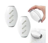 2 Pcs Reusable Lint Roller, Washable Pet Hair Remover, Silicone Sticky Roller Portable Lint Roller Sticky Gel Lint Rollers Ball Animal Fur Removal Tool for Clothes, Travel, Home (White)