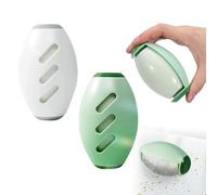 2 Pcs Reusable Lint Roller, Washable Pet Hair Remover, Silicone Sticky Roller Portable Lint Roller Sticky Gel Lint Rollers Ball Animal Fur Removal Tool for Clothes, Travel, Home (Green and White)