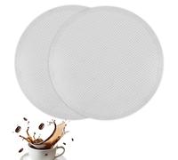 2 PCS Reusable Metal Coffee Filters Compatible with Ultra, Fine Coffee Makers, Metal Filters Papers, Stainless Steel Disc Filters, Easy to Clean, for Home, Travel, and Camping