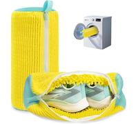 2 Pcs Reusable Shoe Washing Machine Bag, 360° Cleaning Laundry Bag for Washer Dryer, Sneaker Tennis Shoe Protective Bag