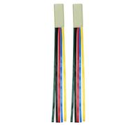 2 Pcs Ribbon Bookmarks Leather Page Markers Bible Bookmarks Reading Creative with Colorful Ribbons Bible Pu Leather Page Marker Reading Ribbon