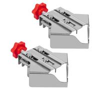 2 Pcs Right Angle Clamp, 90 Degree Corner Clamps, Precision Open and Close Type Right Angle Splicing Clamp Locator, Corner Clamps for Woodwork DIY Welding (Red)