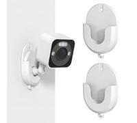 2 PCS Ring Camera Mount, Ring Stick Up Camera Mount and Ring Indoor Camera Bracket, Ring Outdoor Camera Mount, Camera Wall Mount with No Drill Mount Adhesive Strips
