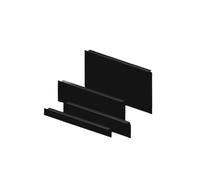 2 pcs - Rittal Black Steel Blanking Panel, 3U, 132.5 x 482.6mm