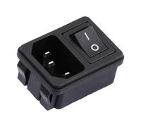 2 Pcs rocker switch RT-C14-F1+SS21-1BB rocker switch+AC socket two-in-one plug-in 250V