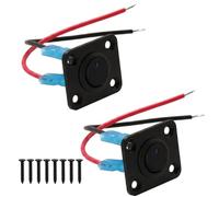 2 PCS Rocker Toggle Switch Panel, 12 V SPST Light Switches LED ON Off Switches, Blue Red Indicator Toggle Switch, for Car Boat RV Marine Truck Campervan Dashboard Control