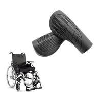 2 PCS Rollator Hand Grips Professional Crutches Handle Pads Rollator Handle Covers Comfort Rubber Walker Grip Pads Rollators Handles for Walker Replacement Accessories, Diameter 22 mm, Black