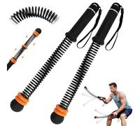 2 PCS Ropeless Battle Rope with Adjustable Weights,Portable Silent Home Gym Equipment,Ropeless Skipping Rope for Cardio & Training Training Arms,Abs and Glutes (Black)