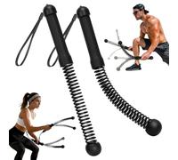2 Pcs Ropeless Battle Ropes for Home Gym,Portable Weighted Exercise Rope with Adjustable Resistance,Silent Cordless Fitness Equipment for HIIT,Cardio&Strength Training,Full Body Workout for Men&Women