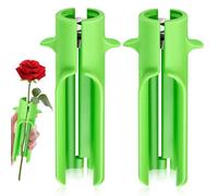 2 Pcs Rose Thorn Stripper Tool Flower Cleaner Cutter Thorn Remover Leaf Stripper Tool Green Gardening Floral Arrangements New Upgrades Efficient Clean Stem for Professional Florist Home Flower Shop