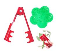 2 PCS Rose Thorn Trimmer Professional Rose Stripper Metal Thorn Remover Tool with Thick Plastic Flower Stem Leaf Stripper for Garden Floristry Roses and Leaf Removal