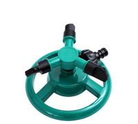 2 Pcs Rotating Lawn Sprinkler, 3 Adjustable Arms Heavy Base For Large Yard Green Rotary Sprinkler With Expandable Connector
