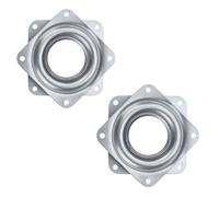 2 Pcs Rotating Swivel Turntable Bearing Swivel Turntable Plate Seat Swivel Base Mount Plate with Steel Ball Bearings Multi Purpose for Bar Stools Chairs Spin Furniture Display Stand