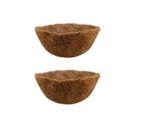 2 PCS Round Flower Pot Coconut Basket, Hanging Basket Coco Liner Natural Coconut Planter Basket Liner for Hanging Baskets at Indoor Outdoor Garden Porch Balcony (18 Inch)