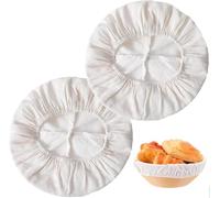 2 Pcs Round Proofing Basket Cloth,Sourdough Proving Basket Cloth,Breads Proofing Baskets-cloth,Bread Making Tool,Bread-baskets Liner Covers,for Baking Sourdough Serving Bakery Home Baking