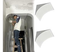 2 Pcs Rounded Doorway Arch Kit, DIY Arched Doorway Molding Kit Drywall, Interior Door Full Half Circle Top Round Frame for Living Room & Entryway(40cm/15.7in,18x18cm/7x7in)