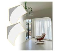 2 Pcs Rounded Doorway Arch Kit Foam, Half Circle Arch Corner Kit Internal Doorway, Curved Arch Trim Molding for Interior Door Frame(26x32x32cm/10.2x12.6x12.6")