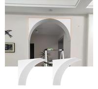 2 Pcs Rounded Doorway Arch Kit Foam, Half Circle Precurved Archway Mold, Add Rounded Corners to Any Opening, Interior Decoration Arch Frame Kit(48x48x48cm (18.9x18.9x18.9"))