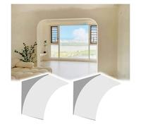 2 PCS Rounded Doorway Arch Kit Foam, Paintable Door Arch Kit Precurved Trim for Living Room, Decoration Half Circle Top Molding for Decor Home(9.1x9.1x9.1in/23x23x23cm)