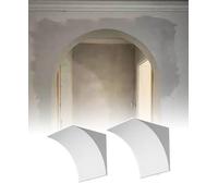 2 Pcs Rounded Doorway Arch Kit,Interior Paintable Arch Half Circle Kit,Full Half Circle Top Round Archs Kits,for Living Rooms and Bedrooms(23x23x23cm)