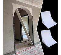 2 Pcs Rounded Doorway Universal Arch Kit, Curved Arch Trim Molding for Interior Door, Precurved Foam Half Circle Arch Door Opening Top Mounted(13x23x23cm/5.1x9.1x9.1)