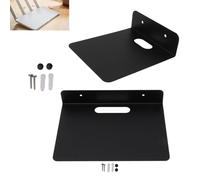 2 PCS Router Bracket Wall Mounts, Aluminum Alloy Router Bracket Hanging Storage Rack Projector Holder Stand Dvd Player Shelf for Projector Camera (L)