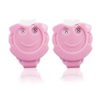 2 PCS Row Counter for Knitting UK,Pendant Stitch Tally with Manual Operation,Ergonomic Design with Engraved Numbers,Durable and Portable Design(Pink)