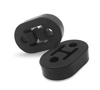 2 Pcs Rubber Exhaust Mount 2 Hole Universal Hole Diameter 12mm Muffler Mount for Car/Truck/SUV (Black)