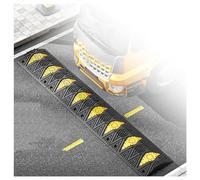 2 PCS Rubber Speed Ramp,Modular Driveway Load Capacity 22000 Lbs,Suitable for Asphalt Concrete Gravel Roads