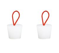 2 Pcs Rubber Tapered Plugs, 37mm x 28mmx 30mm Round Hole Plugs, White Rubber Stoppers, Insert End Caps with Handle for Bottle Jar Furniture