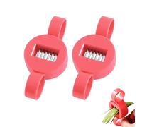 2 PCS Runner Bean Slicer and Stringer UK,Effortless Mini Cutter for Vegetable,Old Fashioned Beans Slicing Tool Strong Sharp Shredder Kitchen Essential Accessories Clean Easily Gadget Small Red Slicer