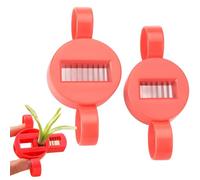 2 Pcs Runners Beans Slicers and Stringer, Strong Mini Runners Beans Slicers Cutters, Strong Mini Runner Bean Slicer Cutter, Kitchen Slicer Tool Gadget for Vegetable (red)
