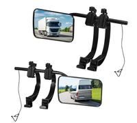 2 Pcs RV Rearview Mirror, RV Outside Mirror, Universal Trailer Mirror, Adjustable and Swivel for Wider Field of View for SUV, RV, Truck, Camper and More.
