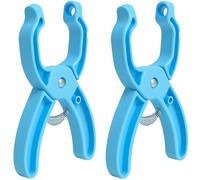 2 PCS Safety Eye Tool, 21.5x6.3cm Sky Blue Plastic Eye Setting Tool with Spring-Loaded Mechanism for Easy Installation of 5mm to 30mm Safety Eyes for Crochet Toys, Stuffed Animals, Plush Toy Making