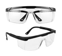 2 Pcs Safety Glasses, Wraparound Safety Goggles, Squash Goggles, Eye Protection Glasses Scratch Impact Resistant Protective Welding Fit Adjustable Workplace For Construction Laboratory Outdoor
