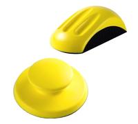 2 PCS Sanding Blocks, 5 Inch Handheld Hook and Loop Sanding Block Sanding Pad Hook Backing Plate for Woodworking, Furniture Restoration, Crafts