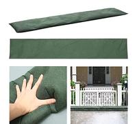 2 Pcs Sandless Sand Bags for Flooding, Water Activated Flood Barriers Non Woven Fabric Reusable Absorbent Water Barrier Flood Bag for Rainy Season Green(25 x 100cm)