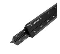 2 pcs. Scale Ruler Triangular Aluminum Laser Engraved